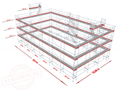 Byggstllning 462m - Modul Stl i gruppen Byggnadsstllning / Modulstllning / Stllningspaket Modul - Stl hos Stllning.se (AA-203422-set)