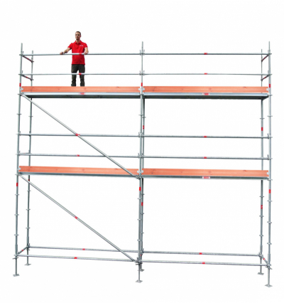 Byggstllning 6x6m - Modul Rotax Aluminium i gruppen Byggnadsstllning / Modulstllning / Stllningspaket Modul- Aluminium hos Stllning.se (AL-200066-set)