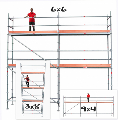 Villapaket 2 - Modul Rotax Aluminium i gruppen Byggnadsstllning / Villapaket hos Stllning.se (AL-210066-set)