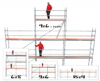 Villapaket 3 - Modul Rotax Aluminium i gruppen Byggnadsstllning / Villapaket hos Stllning.se (AL-210096-set)