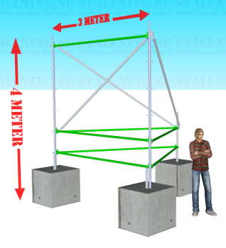 Skyltstllning 3x4m i gruppen Byggnadsstllning / Skyltstllningar hos Stllning.se (AL-350212)