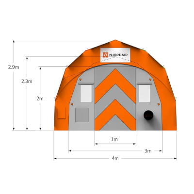 Njordair Constant Air Arbetstält 4m
