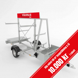 Stllningstrailer utan stllning 1100kg