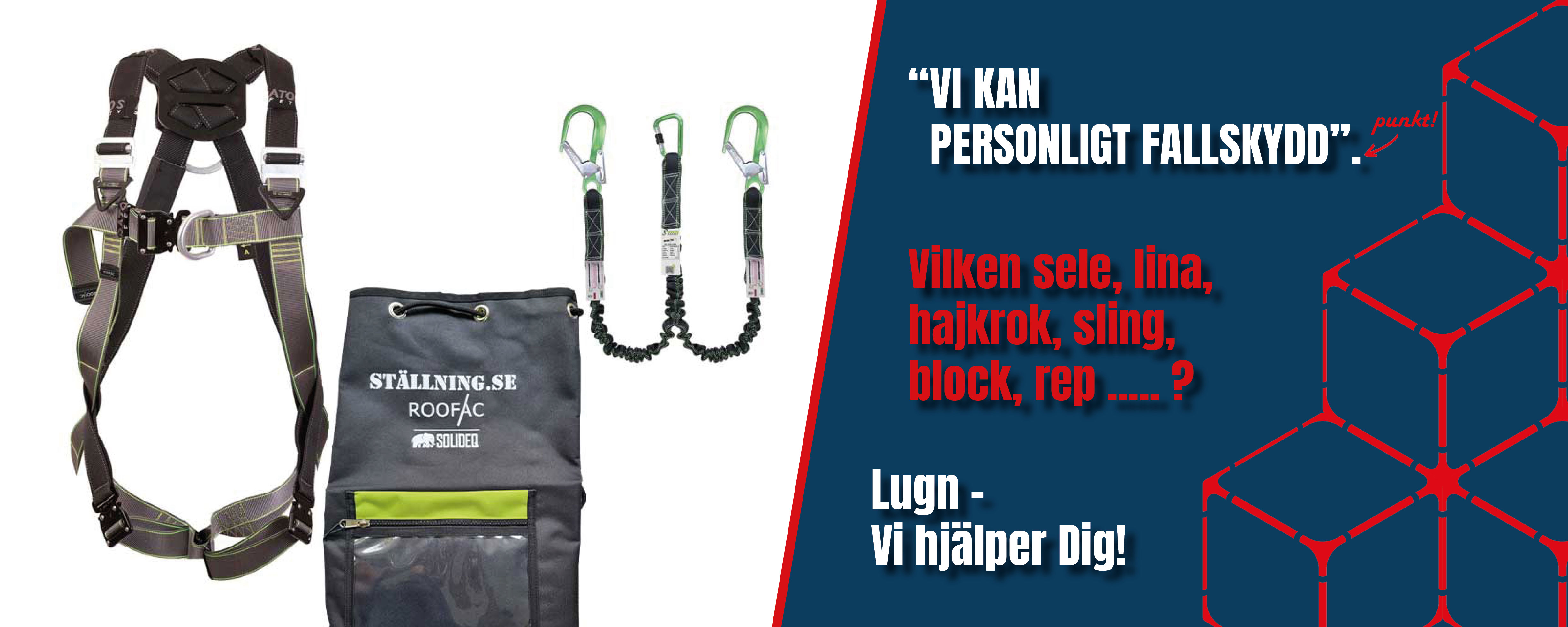 Kollektiv fallskydd Roofac Ställning