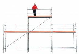 Byggstllning 9x4m med gaveltopp - Modul Rotax Aluminium