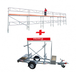 St�llningstrailer 60m� Ramst�llning - Aluminium