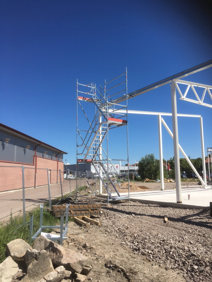 Frist�ende trapptorn 8 m - Modul st�l