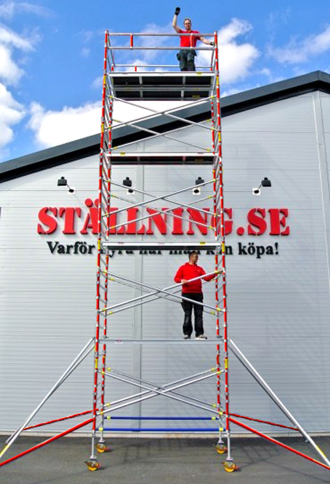 Rullst�llning 10,0m Dubbelbredd