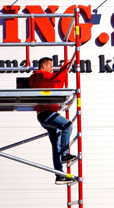 Rullst�llning 12,0m Dubbelbredd