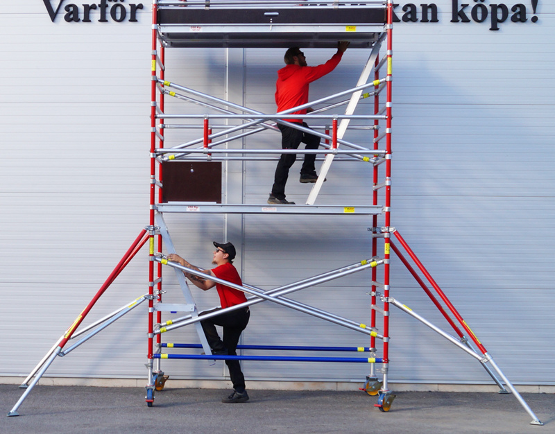 Rullst�llning 12,0m Dubbelbredd