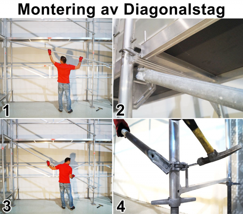 Byggst�llning 3x4m - RAM Aluminium