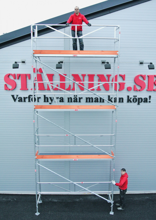 Byggst�llning 3x8m - Ram Aluminium