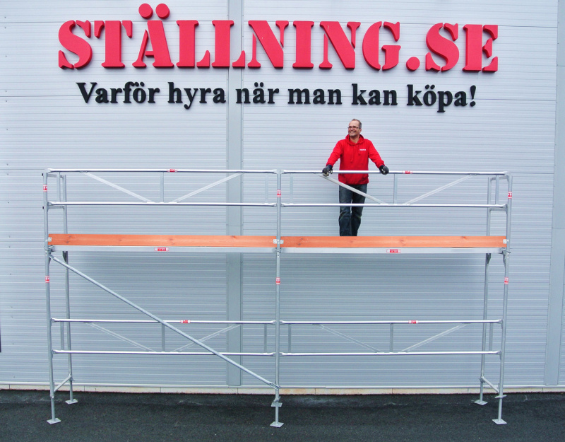 Byggst�llning 6x4m - Ram Aluminium