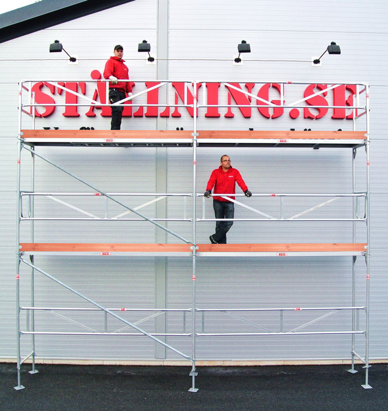 Byggst�llning 6x6m - Ram Aluminium