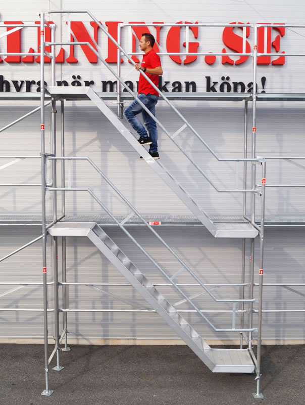 Byggst�llning 6x6m - Ram Aluminium