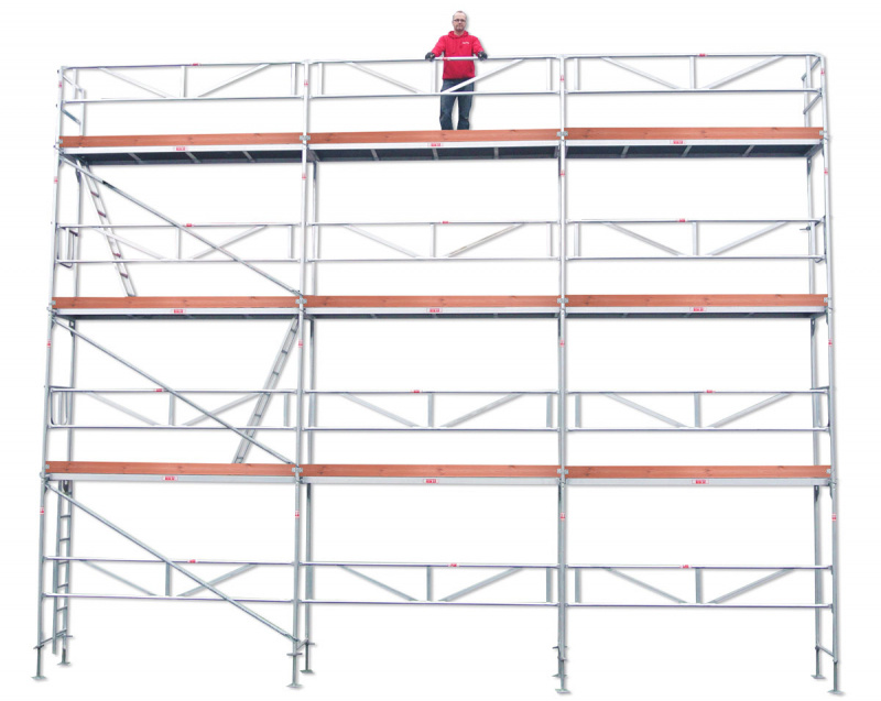 Byggst�llning 9x8m - Ram Aluminium