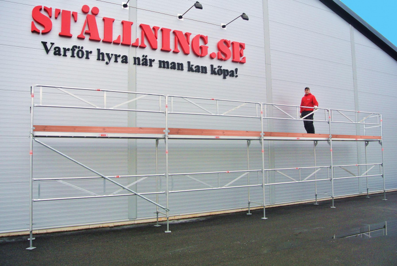 Byggst�llning 12x4m - Ram Aluminium