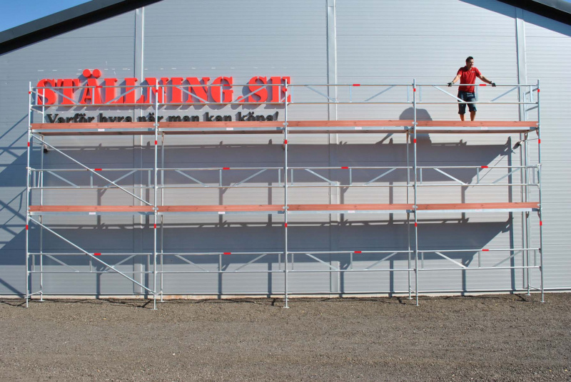 Byggst�llning 12x6m - Ram Aluminium