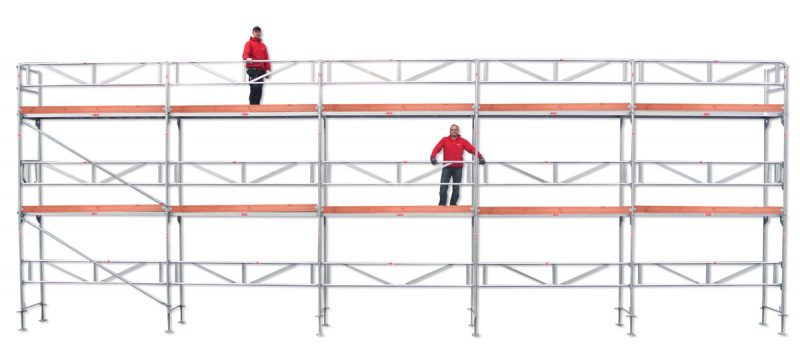 Byggst�llning 15x6m - Ram Aluminium