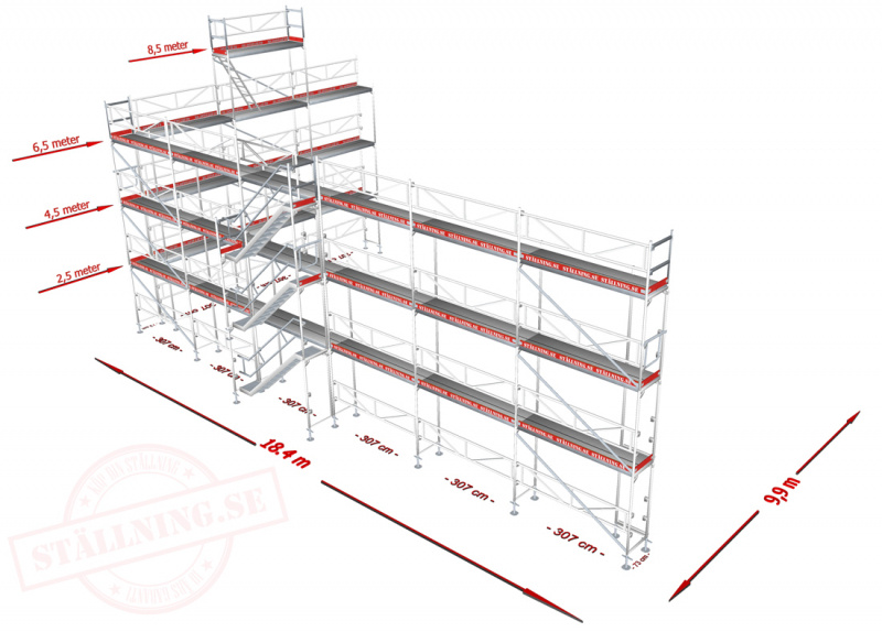 Byggst�llning 236m� - Ram Aluminium