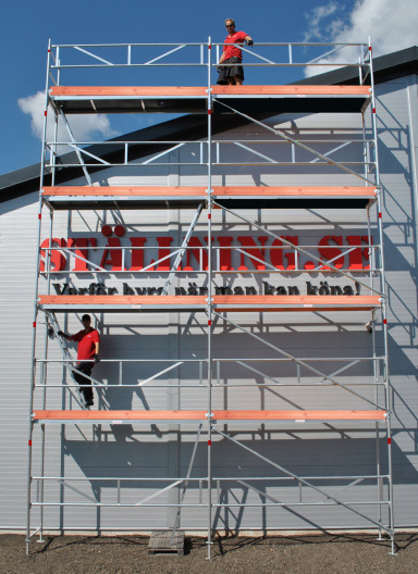 Byggst�llning 6x10m - Ram Aluminium