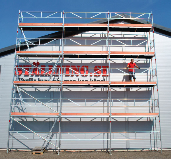 Byggst�llning 9x10m - Ram Aluminium