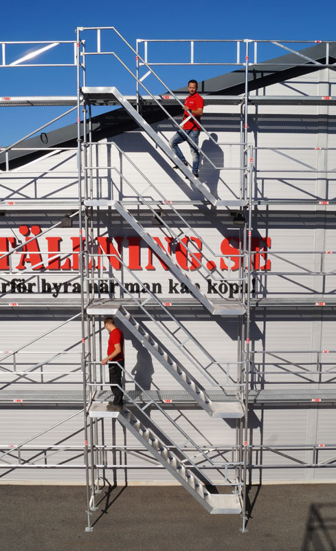 Byggst�llning 9x10m - Ram St�l