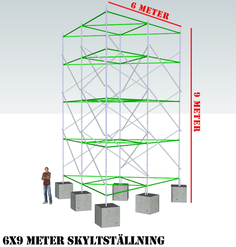  Skyltst�llning 6x9m