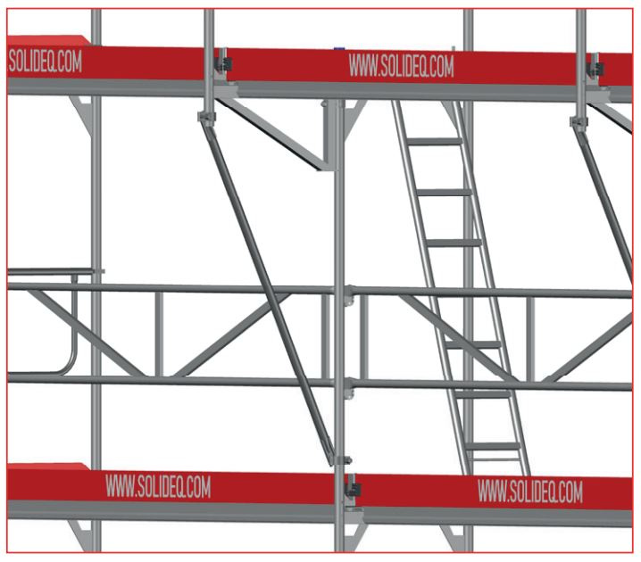 Diagonalstag till konsol 0,73 m