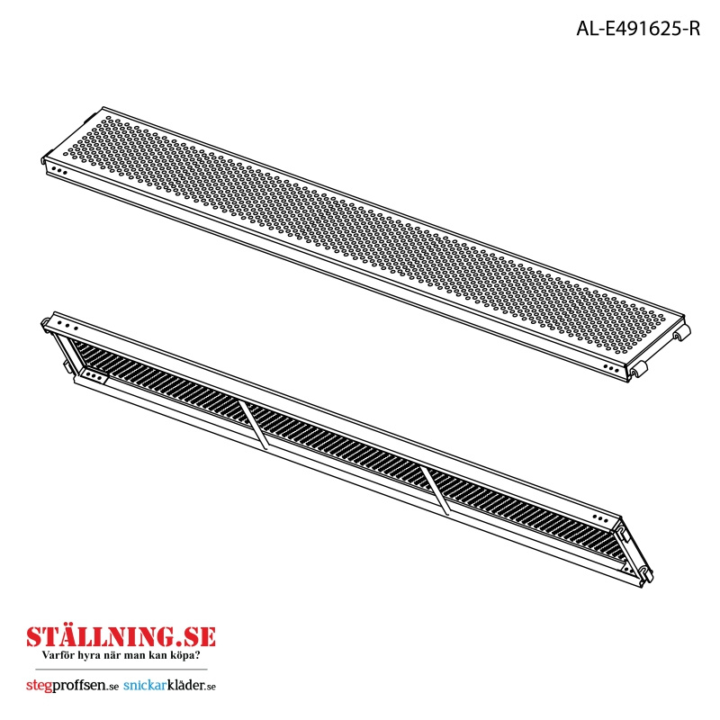 ECO-st�lplattform med tv�rstag