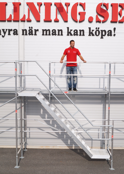 Trapptorn 4 m - Ram - st�l