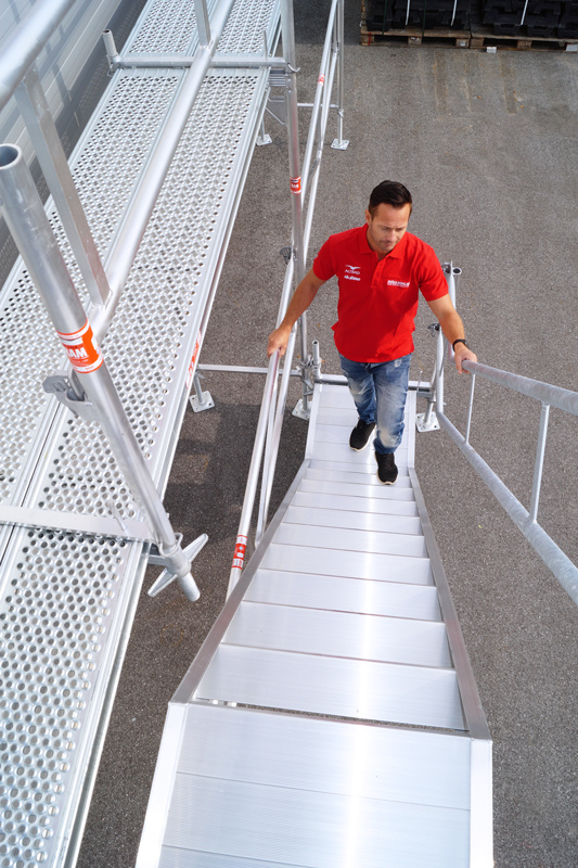 Trapptorn 4 m - Ram - Aluminium