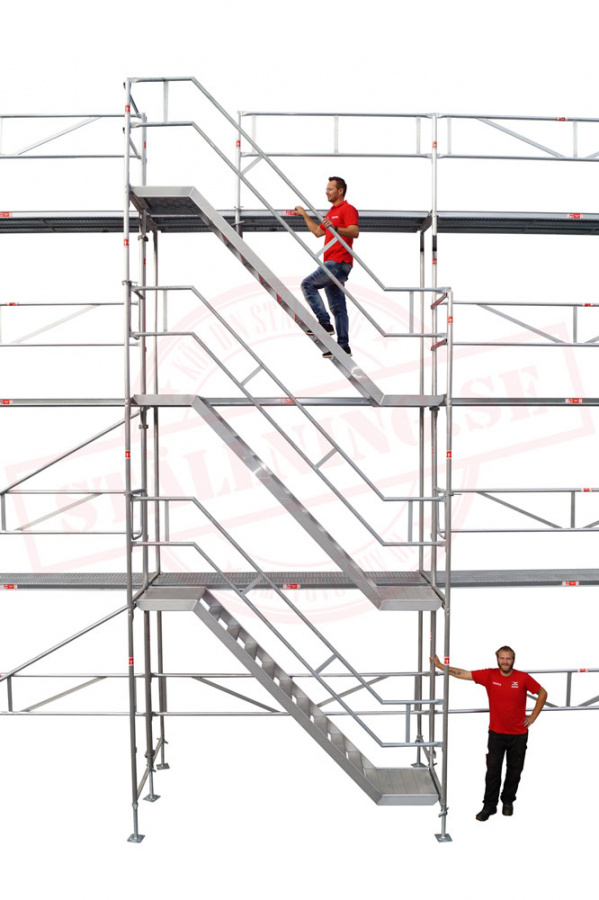 Trapptorn 8 m - Aluminium - Ram