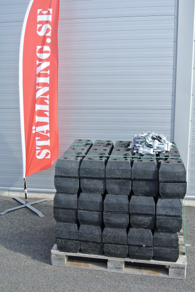 Byggstaket 100 m paket (f�rst�rkt) inkl. l�s & transporth�ck