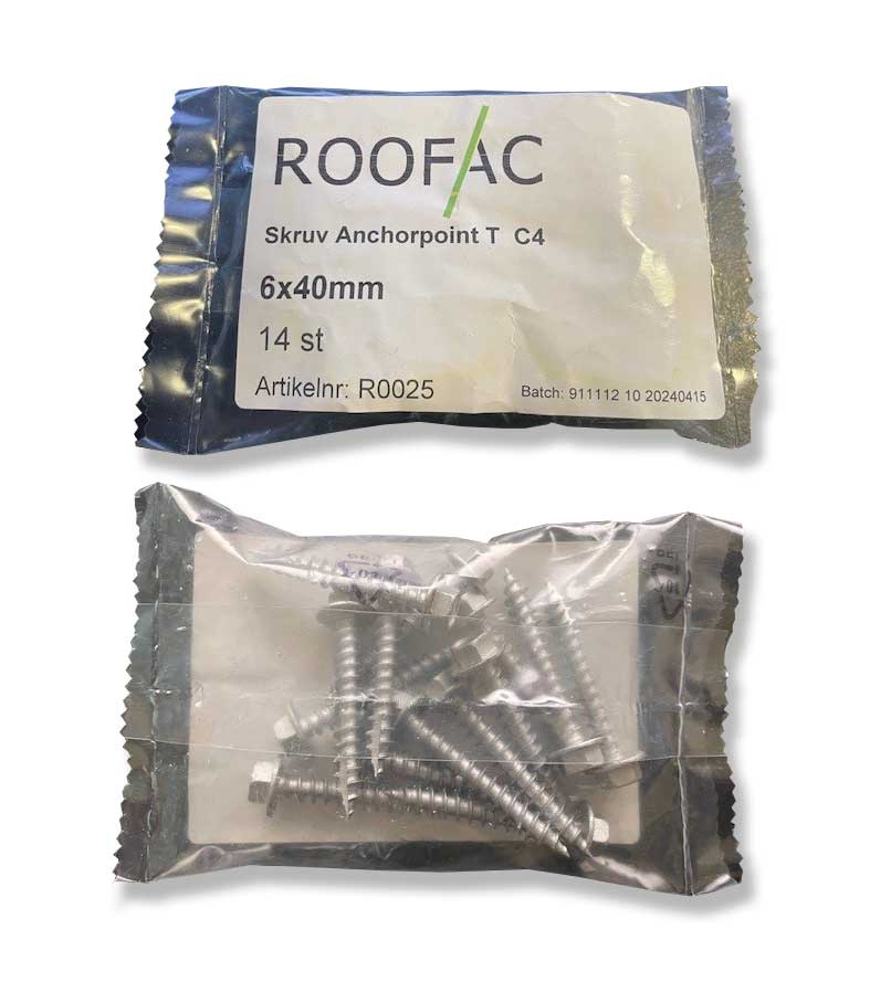 Roofac anchorpoint, svart