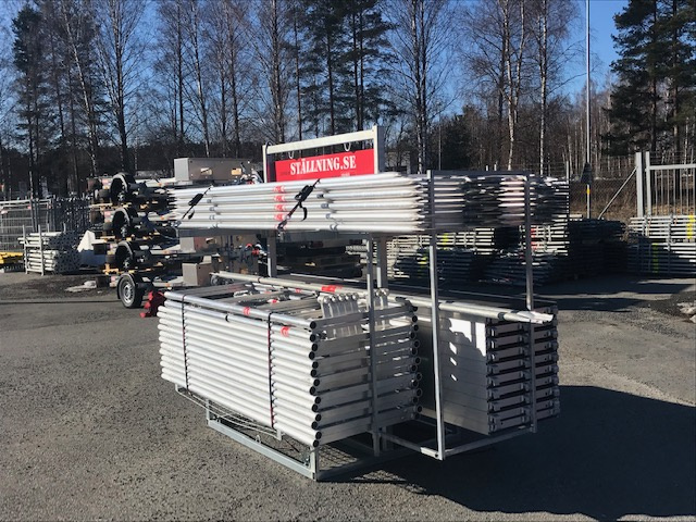 Transport- och f�rvaringsstativ f�r byggst�llning