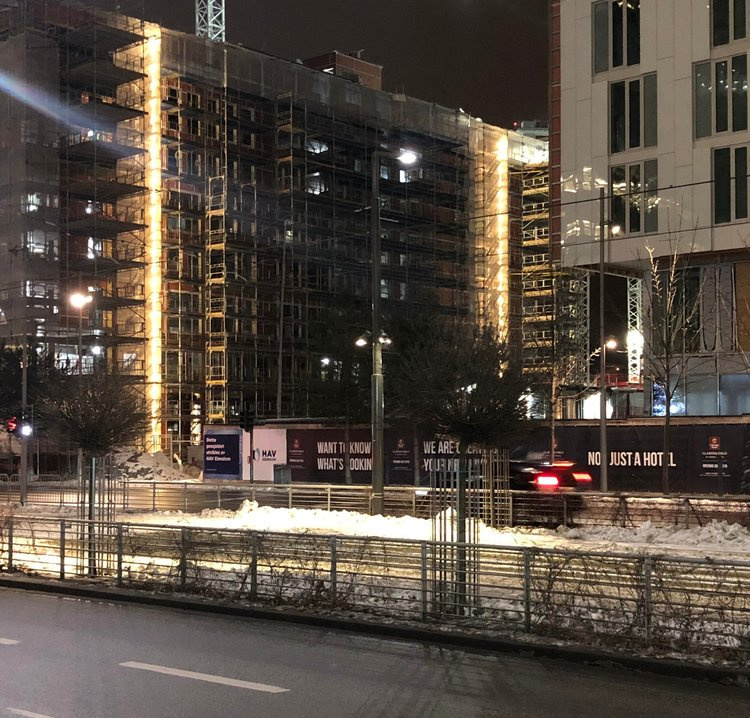 LED-ljusslinga, byggbelysning