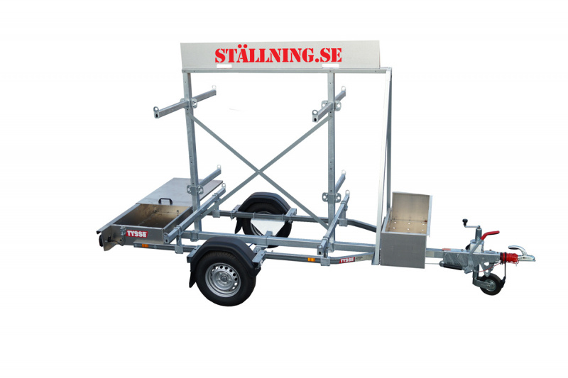 St�llningstrailer 60m� Ramst�llning - Aluminium