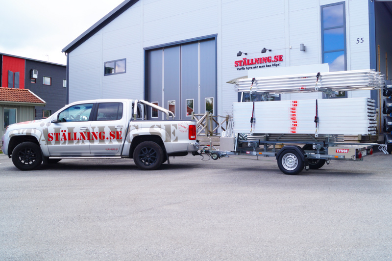 St�llningstrailer 96m� Ramst�llning - Aluminium