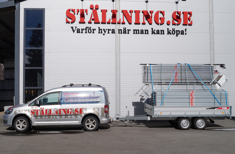 Boggitrailer 182m� Ramst�llning - Aluminium